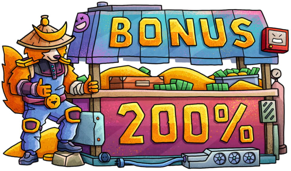 BONUS 200％