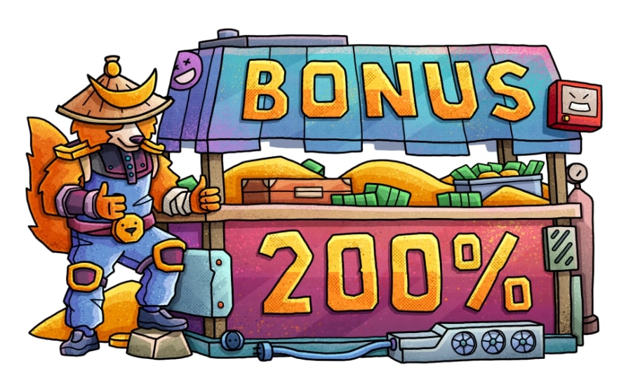 BONUS 200％