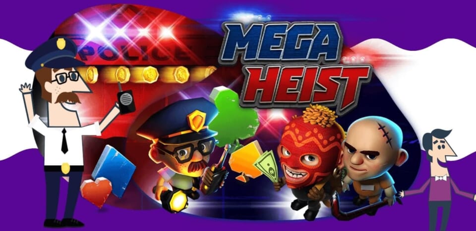 対象スロットはMega Heist（メガ・ハイスト）