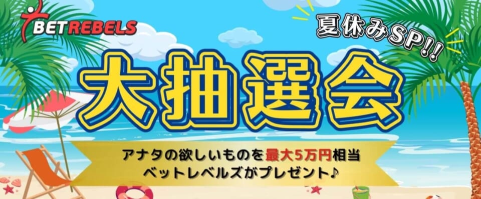 ベットレベルズ大抽選会の賞金総額は3,000ドル！