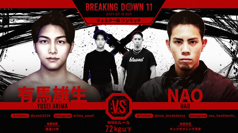 BREAKING DOWN 11
有馬雄生 VS NAO