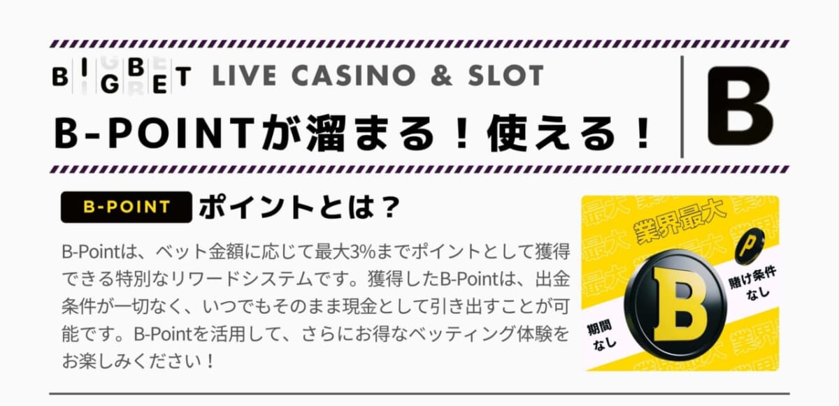 B-POINTが溜まる!使える!
B-POINTポイントとは?